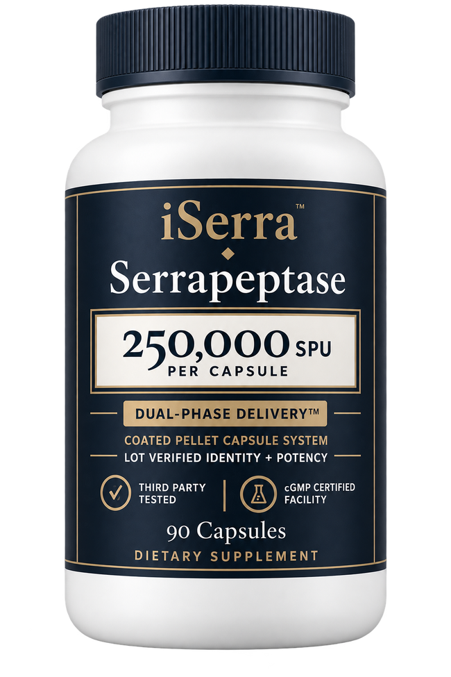 iSerra Serrapeptase bottle