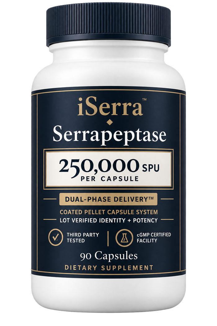 iSerra Serrapeptase bottle