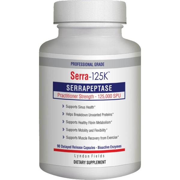 Serra-125k High Potency Serrapeptase 125,000 SPU  Per delayed Release Capsule